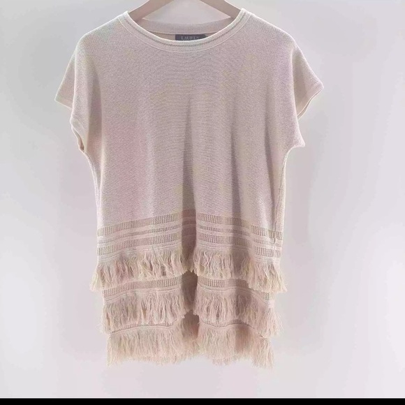 NWT Ralph Lauren Summer Fringe Top - Picture 5 of 6